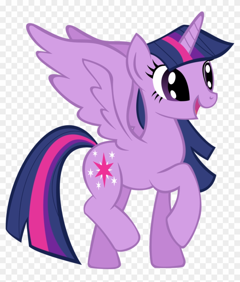 My Little Pony Friendship Is Magic Twilight Sparkle - Mlp Twilight Alicorn Happy #1133848