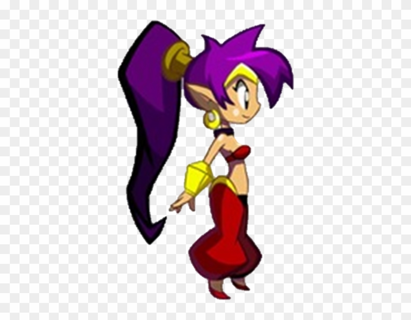 Shantae Mirando Ala Izquierda By Darkarscourge - Cartoon #1133915