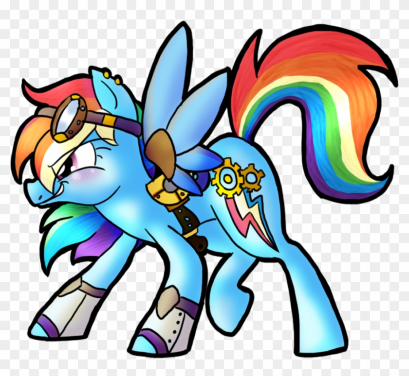 Steampunk Dashie By Colorspectrums - Cartoon #1134090