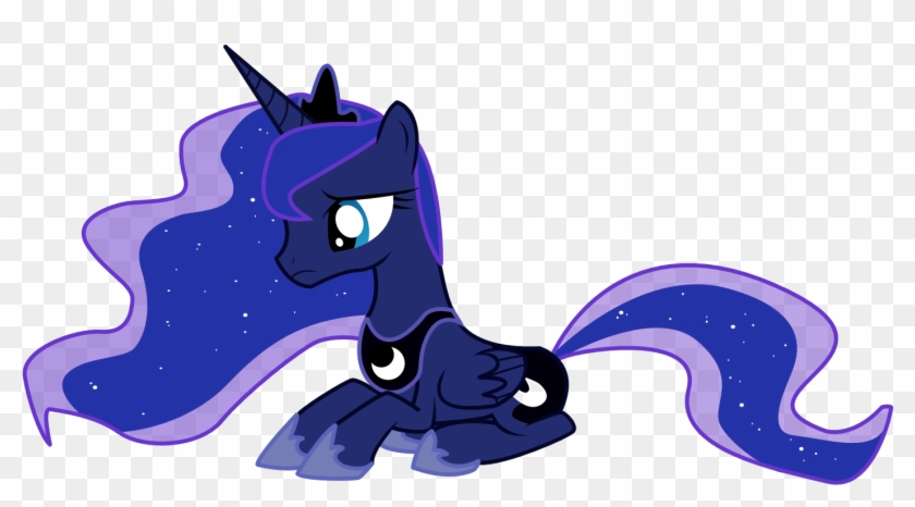 Princess Luna, Sad By Nebulonb100 Princess Luna, Sad - Mlp Princess Luna Sitting #1134123