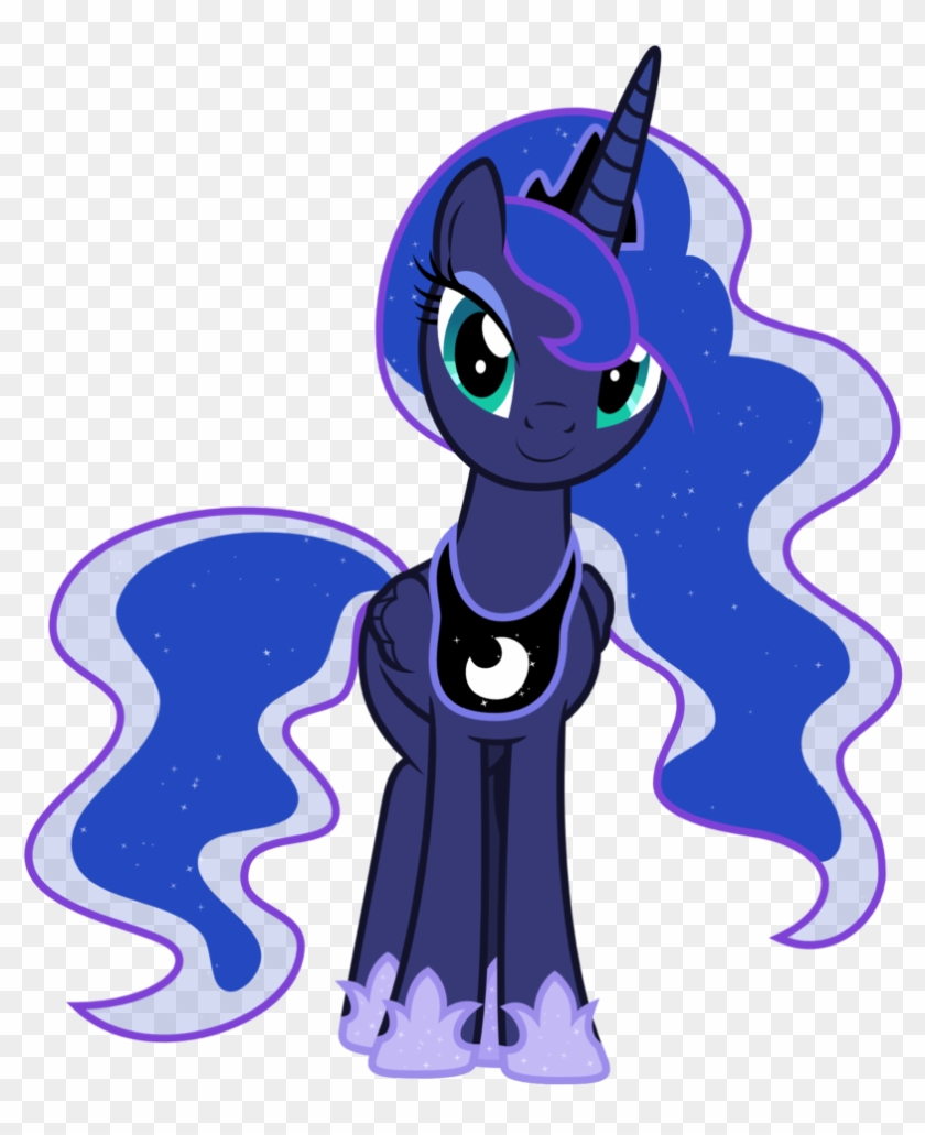 Ashidaru, Princess Luna, Safe, Simple Background, Smiling - Cartoon #1134156