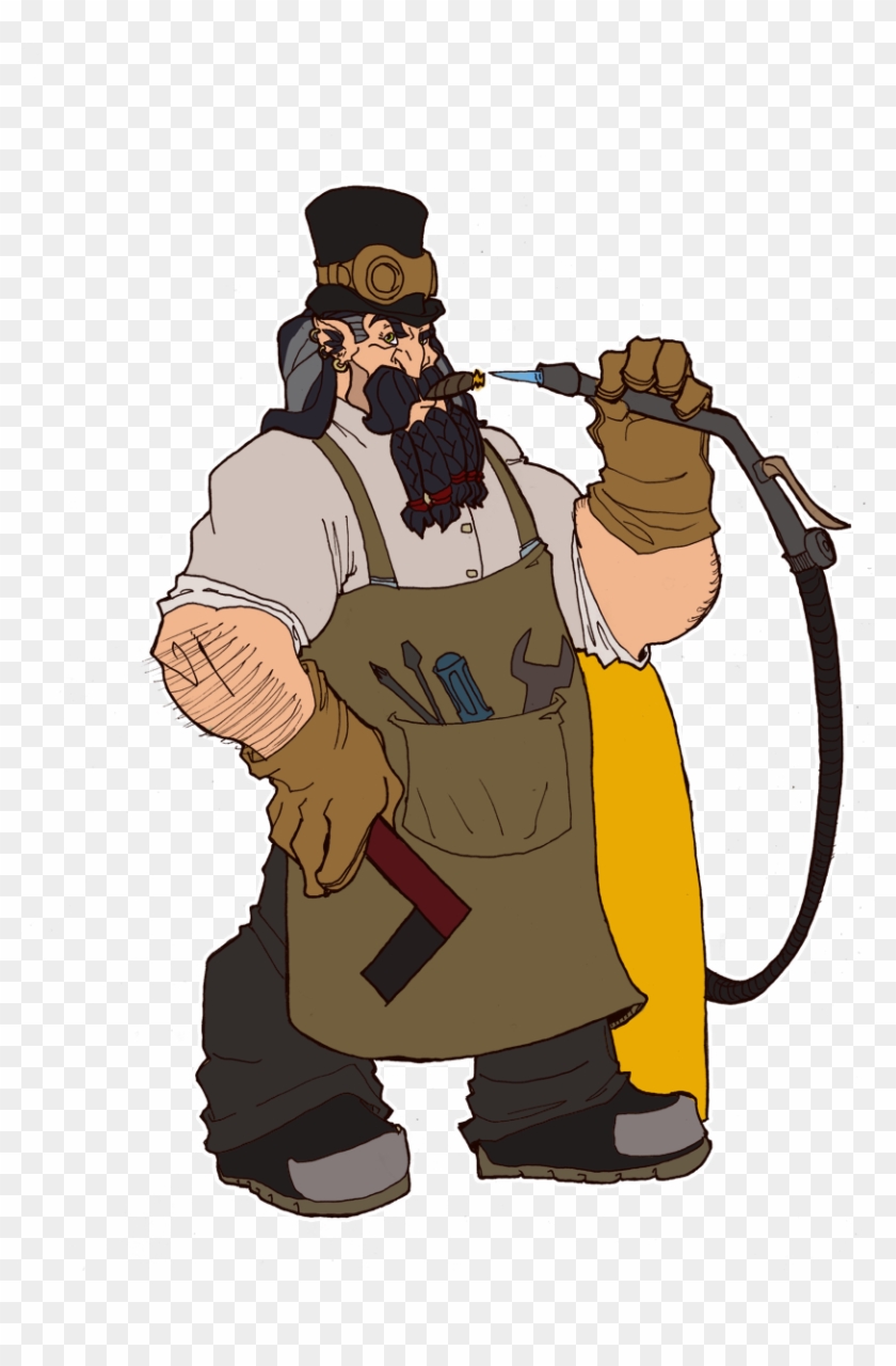 Steampunk Dwarf - Illustration #1134176