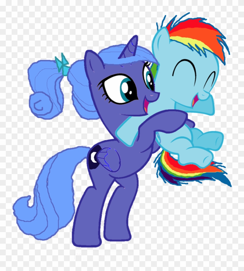 Luna Mlp Filly - My Little Pony Rainbow Dash And Luna #1134371