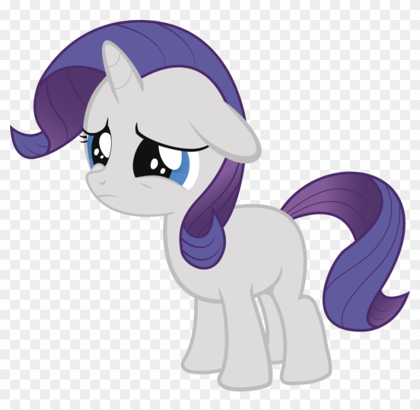 Filly Rarity By Refro82 On Deviantart - Mlp Rarity Filly Sad #1134396