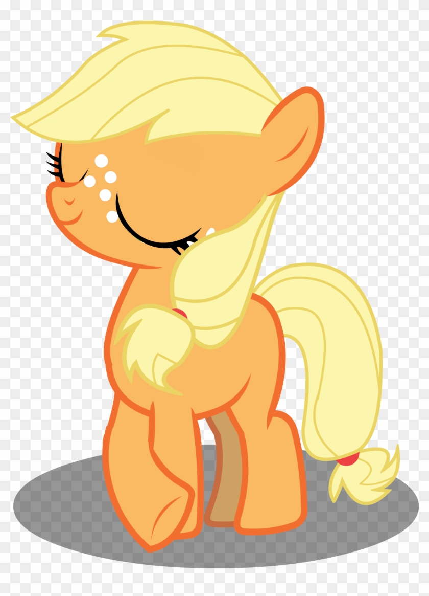 Filly Applejack Being Ladylike - Mlp Filly Pony Applejack #1134462