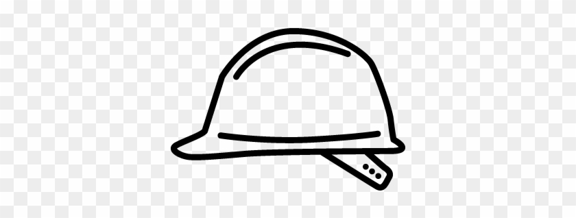 White Hard Hat Clip Art At Clker - Hard Hat Clipart Black And White #1134490