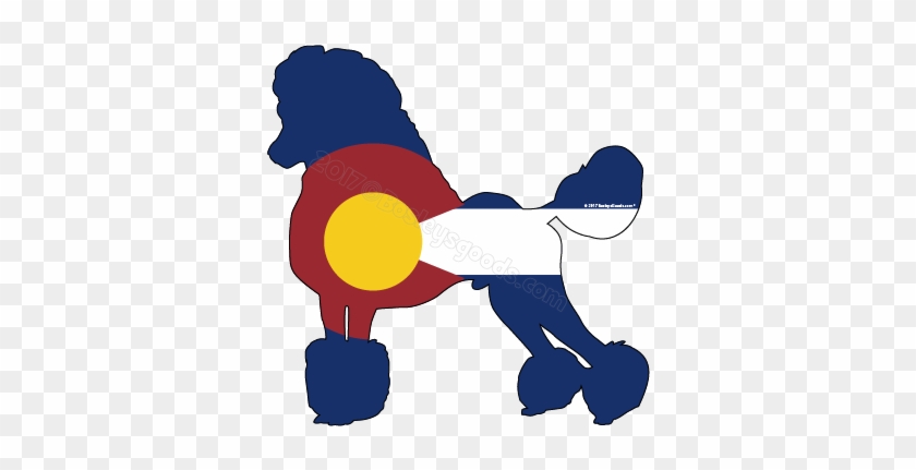 I Love My Colorado Poodle Sticker - I Love My Colorado Poodle Sticker #1134603