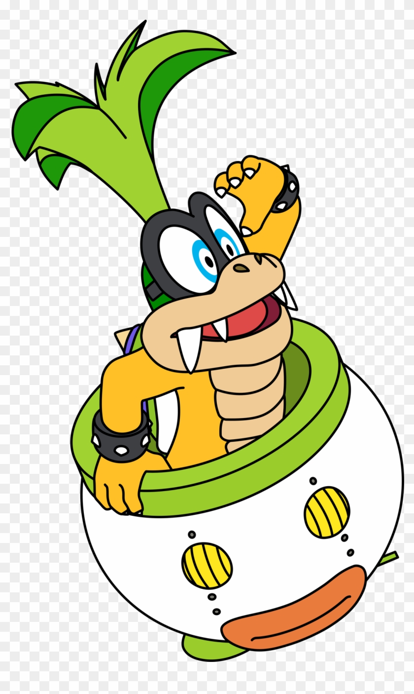 Iggy Koopa In His Clown Car By Raykoopa - Koopalings In Clown Car #1134608