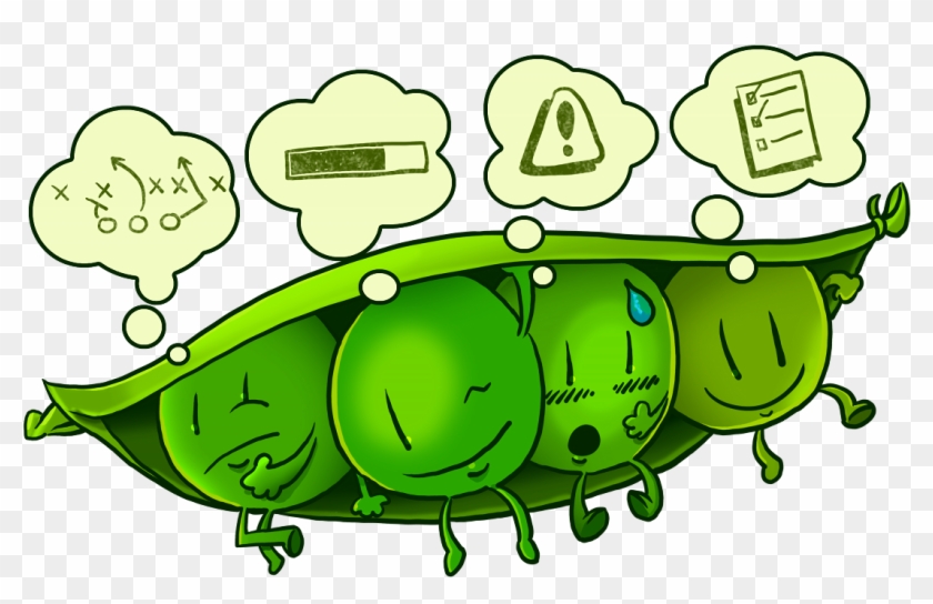 Four Peas - Cartoon #1134691