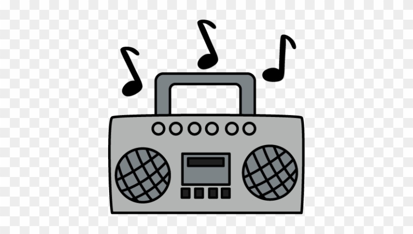 Music Clip Art Free Clipart Images Clipartcow - Boombox Clipart #1134693