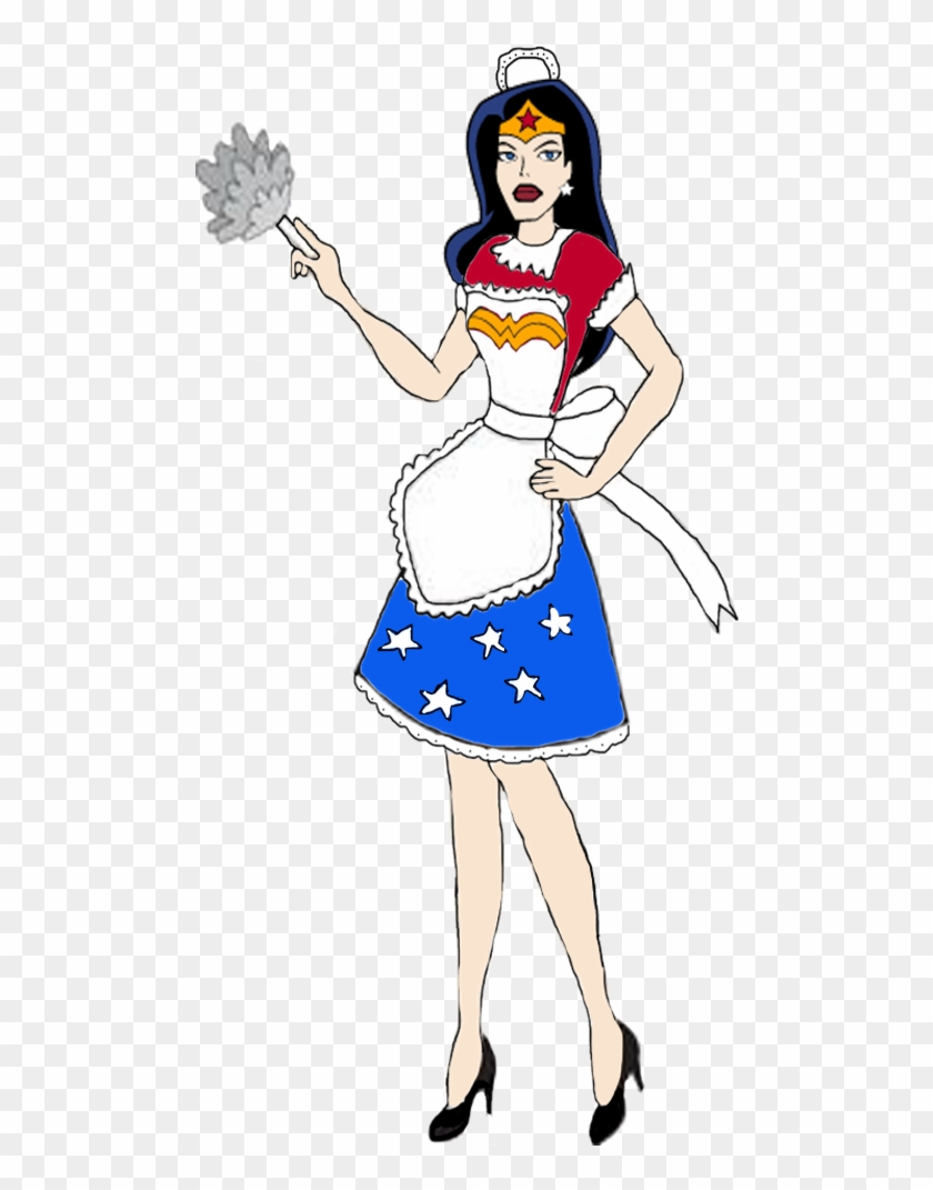 Wonder Woman As A French Maid By Darthranner83 - Digital Art #1134696
