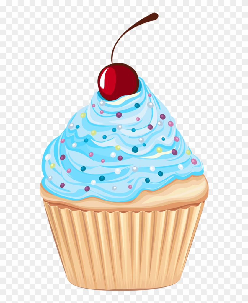 Cupcake Clipart Blue - Cupcake Illustration Png #1134702