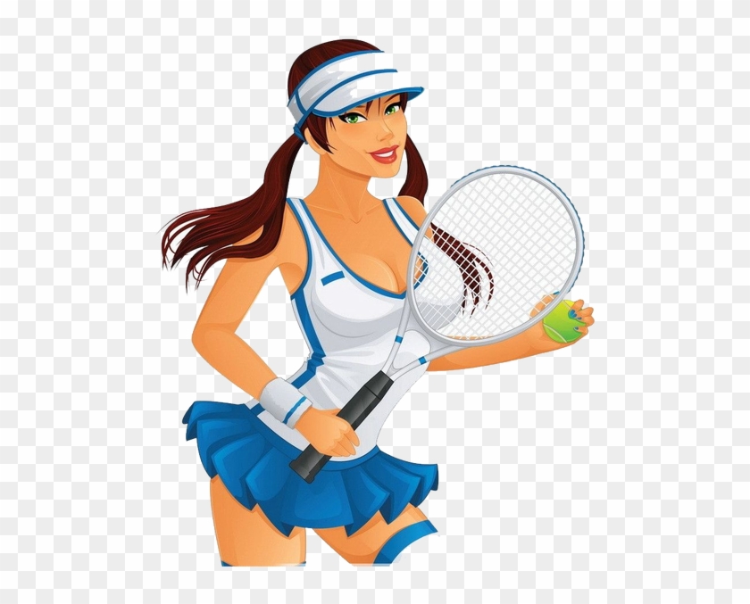 Tennis Girl Clip Art - Jugadora De Tenis #1134778