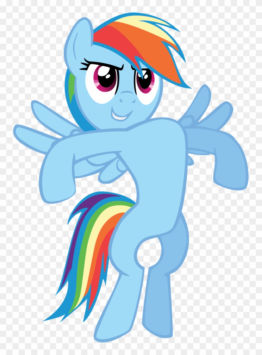 Falxor, Bipedal, May The Best Pet Win, Puffed Chest, - My Little Pony Rainbow Dash Standing #1134781