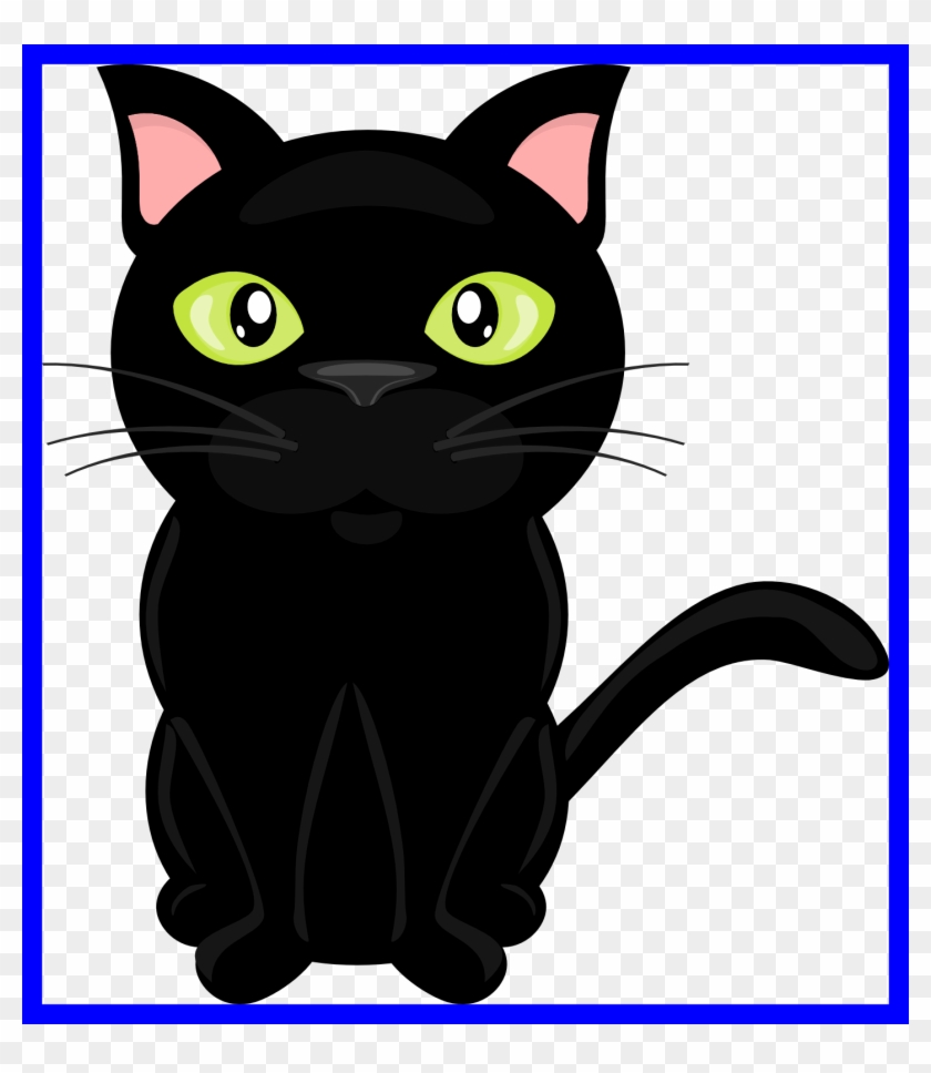 Unbelievable Black Cat Clipart Cute For Halloween Trends - Black Cat Clipart Png #1134846