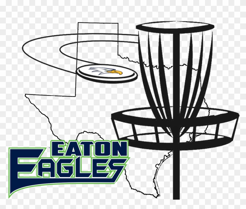 Eaton Disc Golf Club Logo - Disc Golf Basket Sticker #1134849