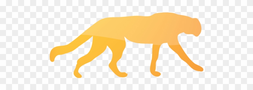 Web 2 Orange 2 Cheetah Icon - Black Panther Animal Outline #1134858