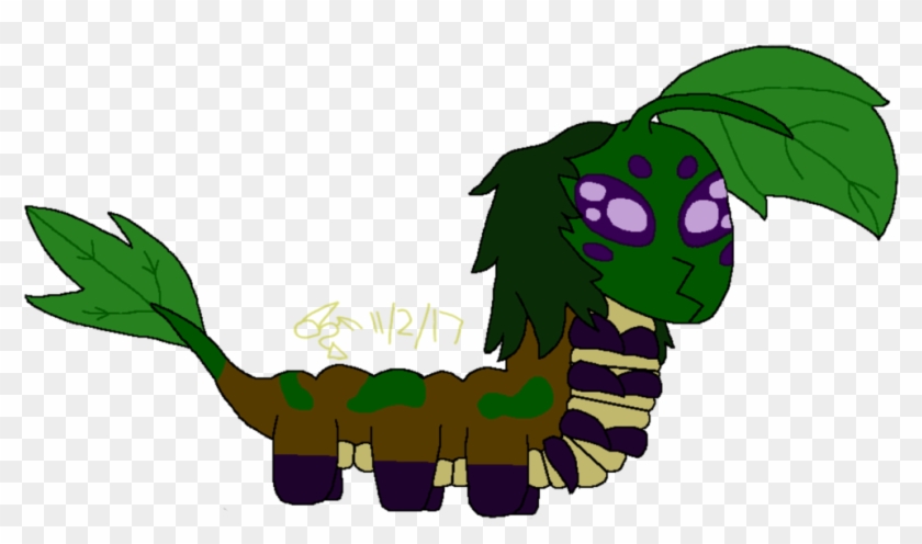 Caterpillar Leaf Adopt By Aya The Dragon Fox77 - Cartoon #1134877
