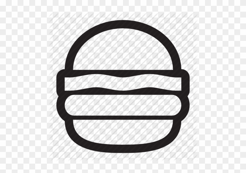 Veggie Burger Clipart Black And White - Font Awesome Food Icon #1134961
