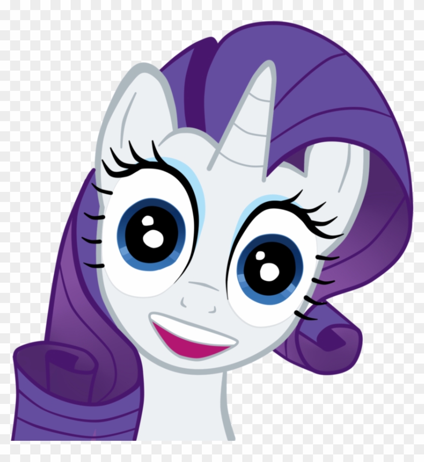 Rarity Twilight Sparkle Pinkie Pie Rainbow Dash Fluttershy - My Little Pony Rarity Face #1135026