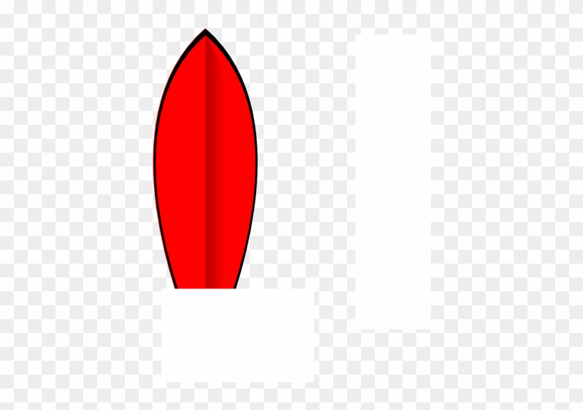 Red Surfboard Clip Art At Clker - Clip Art #1135040