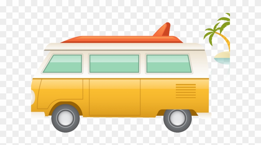 Surfboard Clipart Van Car - Surfing #1135050