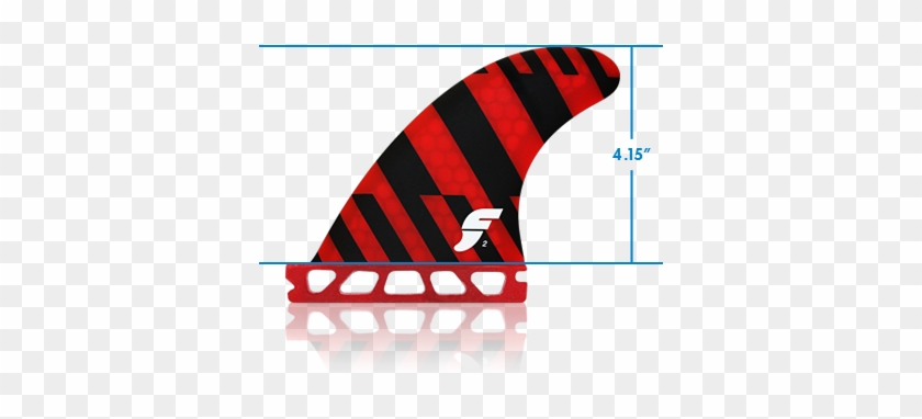 Area Is The Measurement Of The Fin As Measure From - Future Fins Template #1135078