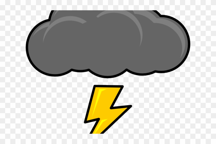 Thunder And Lightning Clipart - Thunder Cloud Png #1135191