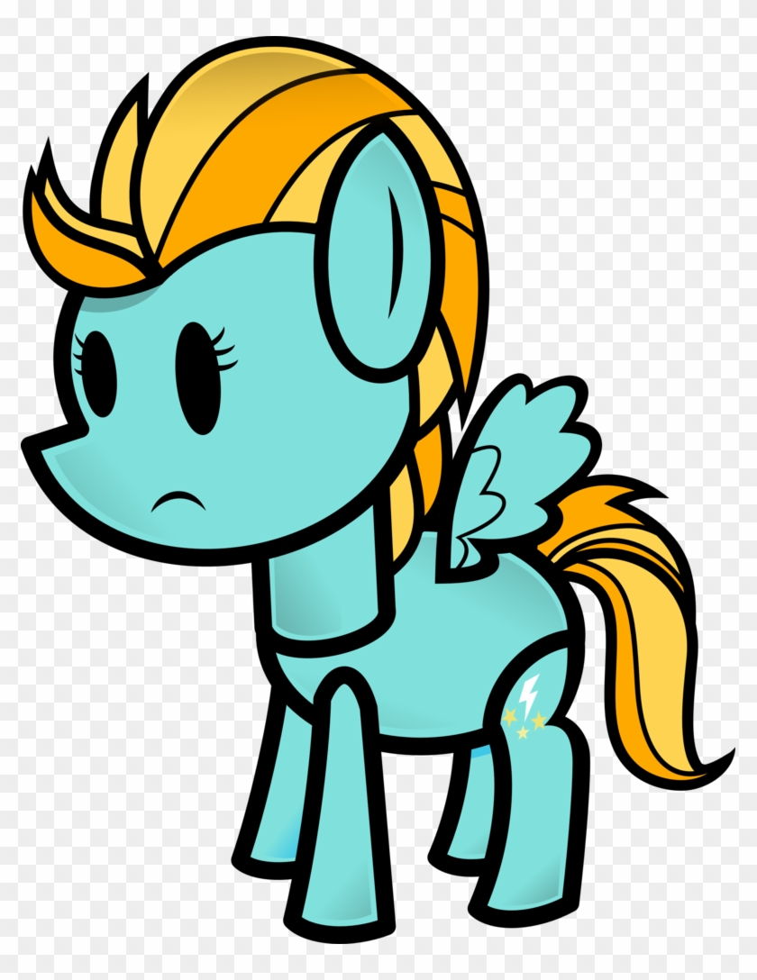 Lightning Dust Paper Pony By Fineprint-mlp - My Little Pony: Friendship Is Magic #1135244