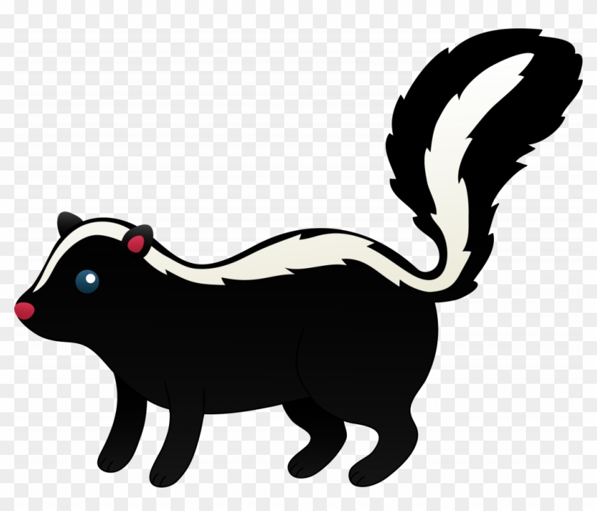 Simplistic Cartoon Skunk Images A Running In Panic - Skunk Clip Art #1135291