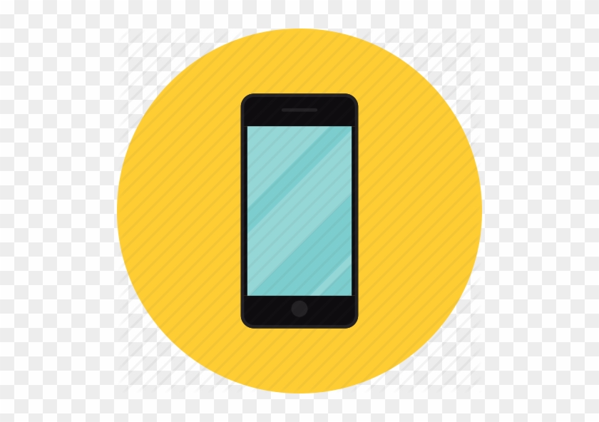 Cell - Phone - Call - Icon - Handphone Flat Design Png #1135380