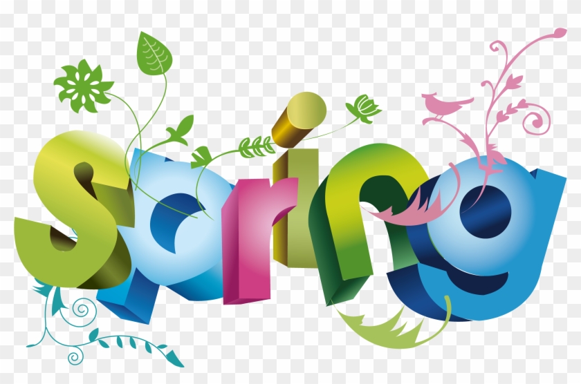 Happy Spring Clip Art - Vector Letters #1135512