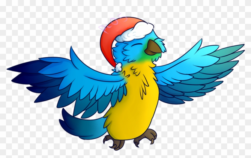 Princesschaos05 Christmas Parrot {g} By Princesschaos05 - Digital Art #1135518