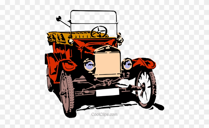 Old Car Royalty Free Vector Clip Art Illustration - Car #1135537