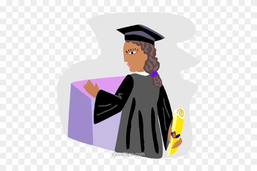 Graduate At The Podium, Valedictorian Royalty Free - Valedictorian Clipart #1135606