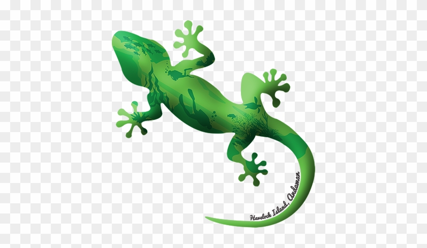 Emerald Gecko Havelock Island - Clip Art #1135720