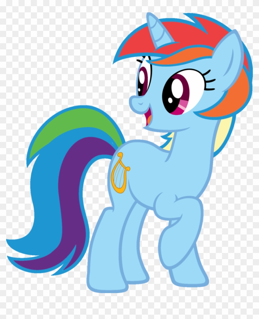 Blah23z, Edit, Lyra Heartstrings, Palette Swap, Rainbow - Lyra And Rarity #1135993