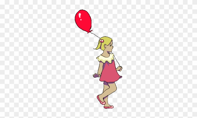 Animation Balloon - Girl Walking Gif Animation - Free Transparent PNG  Clipart Images Download