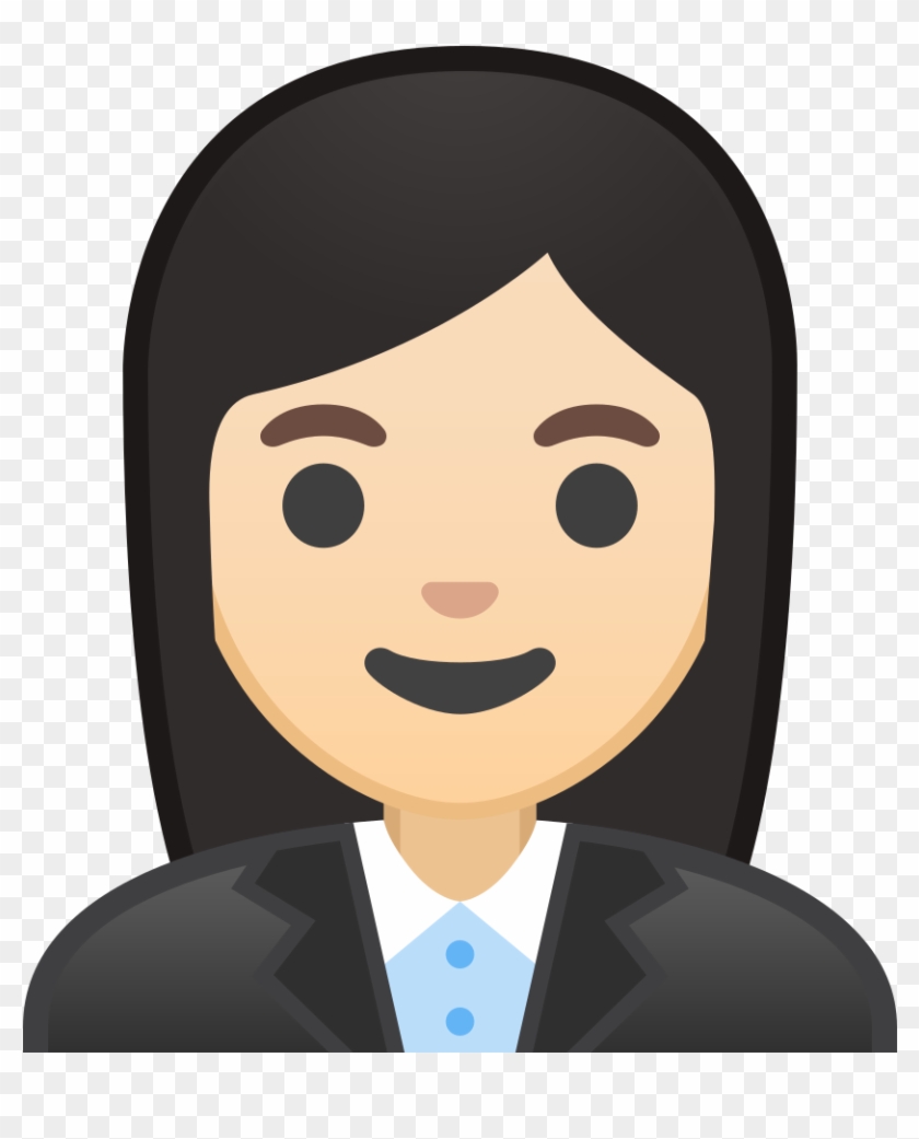 Woman Office Worker Light Skin Tone Icon - Office Worker Worker Icon Transparent #1136083