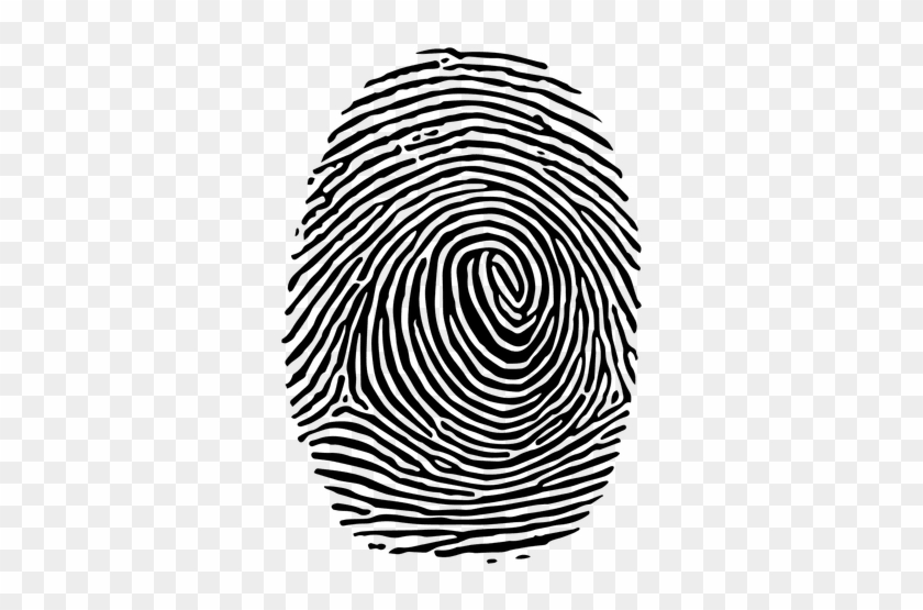 Detailed Lined Fingerprint - Fingerprint Free Vector #1136154