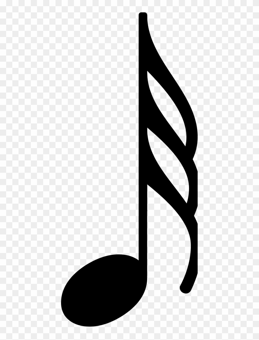 Musical Note Eighth Note Clip Art - Single Music Notes Vector #1136195