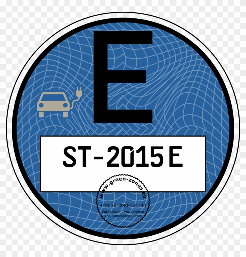 De Duitse E-sticker - Die Blaue Plakette #1136403