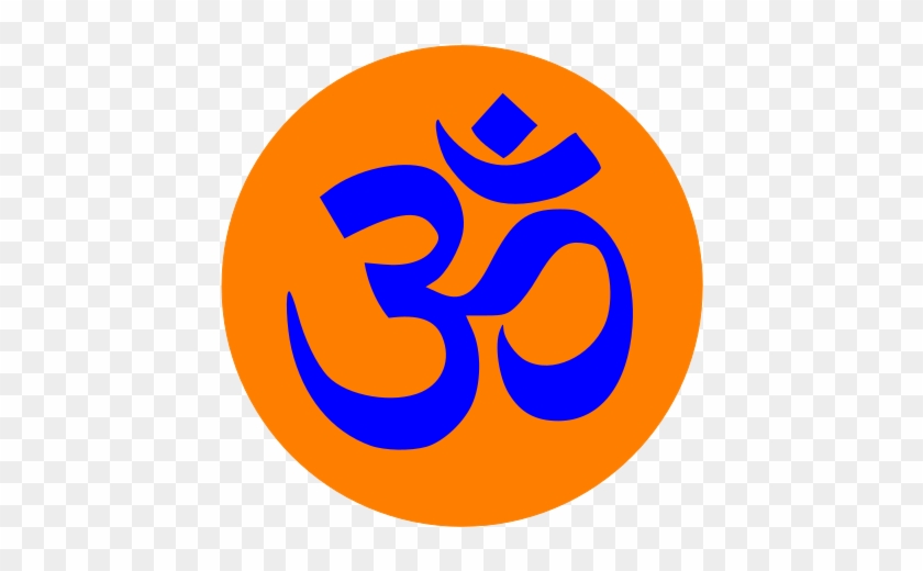 Aum Om Orange Circle Blue - Vishwa Hindu Parishad Logo Hd #1136422