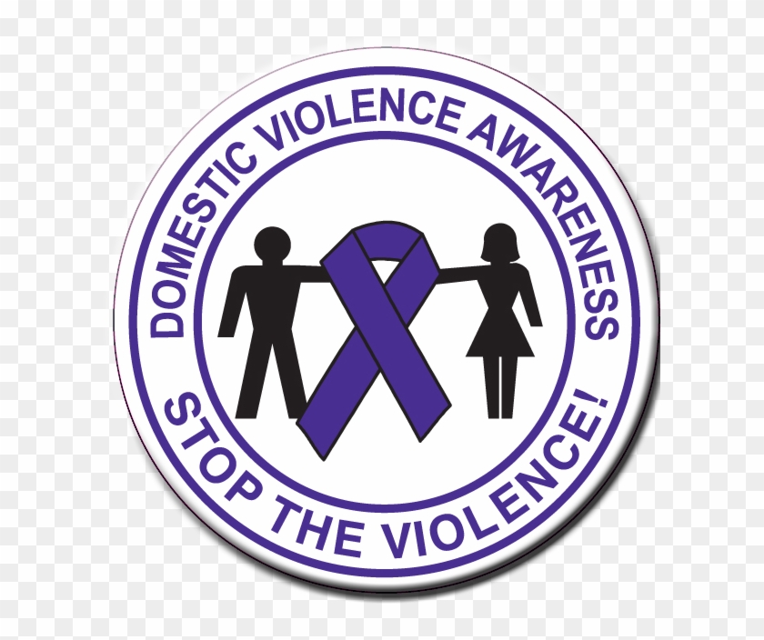 Domestic Violence Awareness Stickers-roll Of - Silence Stop The Violence #1136458