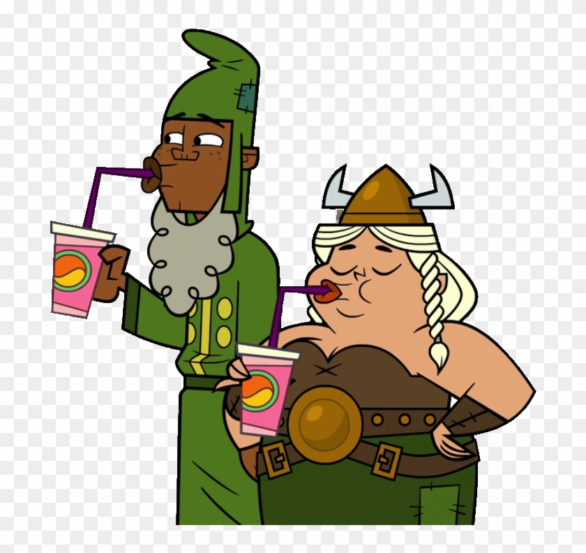 Leonard And Tammy Drinking Soda By Waffledrama - Cartoon #1136586