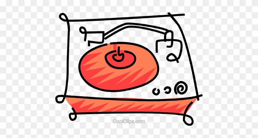 Record Player Royalty Free Vector Clip Art Illustration - Tornamesa #1136730