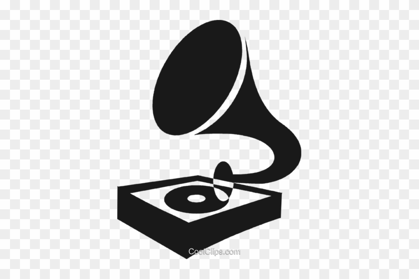 Gramophone Royalty Free Vector Clip Art Illustration - Vitrola Vetor Png #1136736