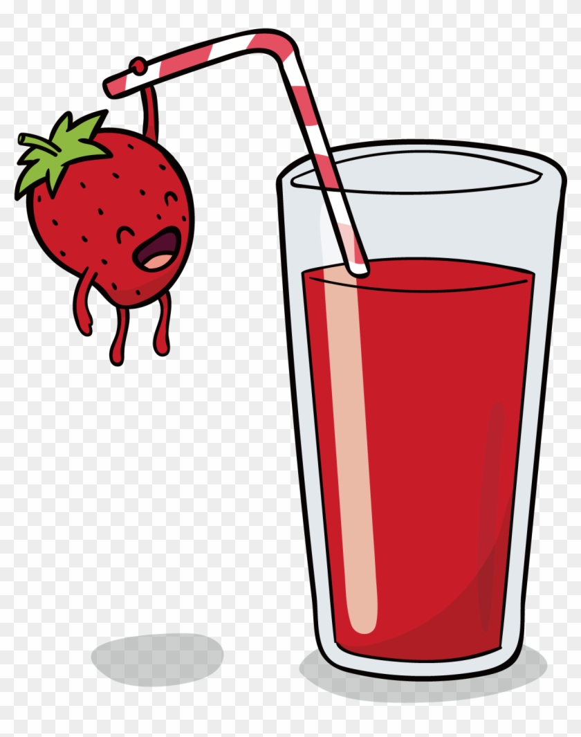 Orange Juice Smoothie Pomegranate Juice Strawberry - Bebidas Dibujos #1136856