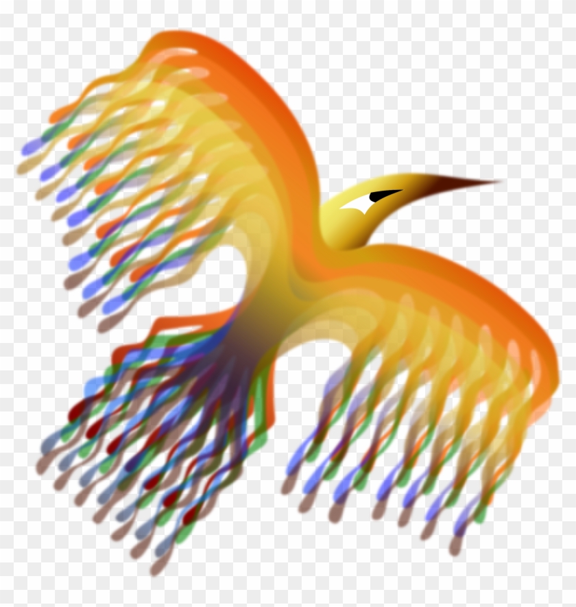 Winsome Pheonix Clip Art Medium Size - Pink Phoenix Bird Clipart #1136884