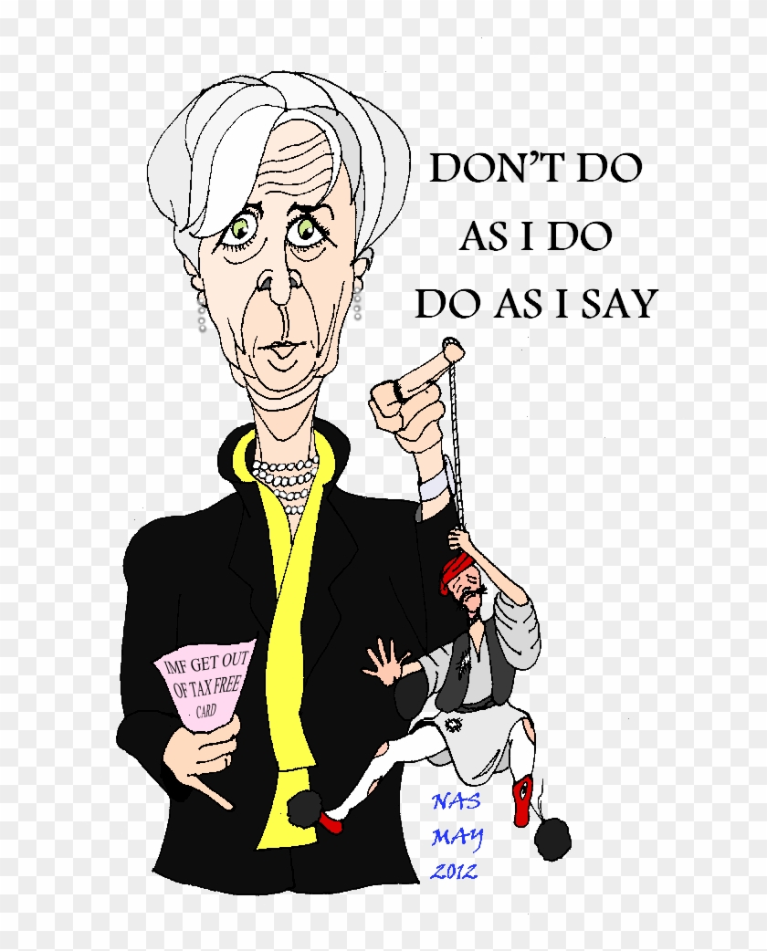 Imf Chief Christine Lagarde Slags The Greeks - Christine Lagarde Cartoon #1136922